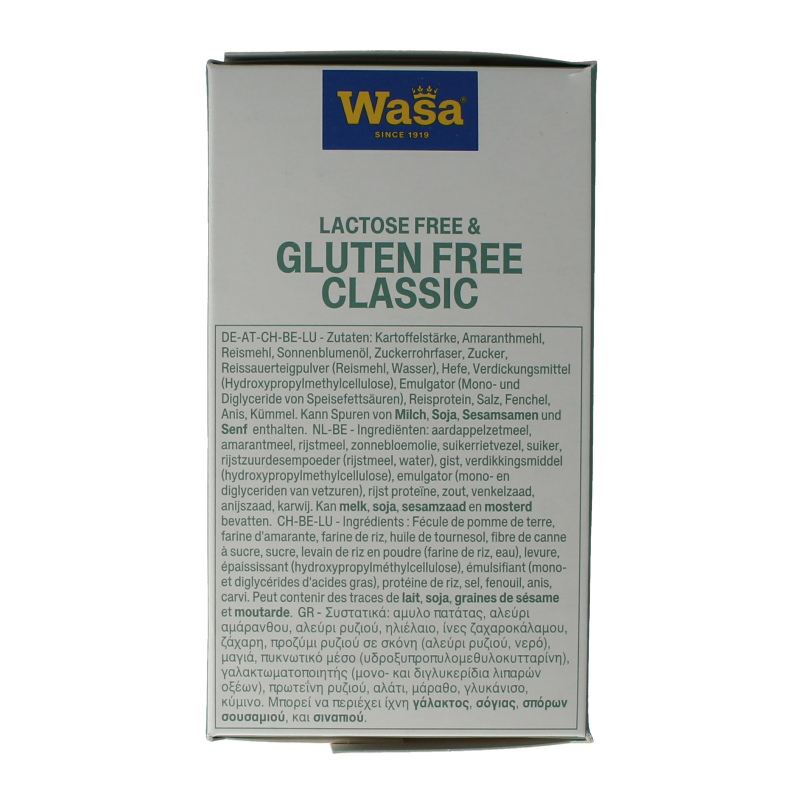 Wasa Knackebrod classic glutenvrij 6 x 40 gram 240 Gram