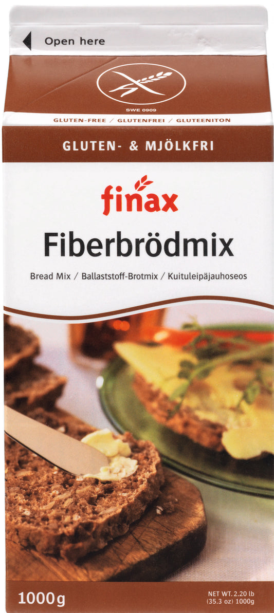 Finax Broodmix bruin vezelrijk glutenvrij  1 Kilogram