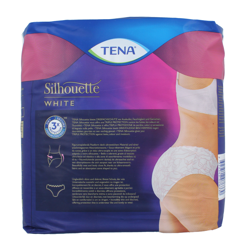 Tena Silhouette plus low waist wit L 10 Stuks