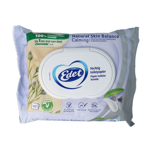 Edet Vochtig toiletpapier natural skin 42.00 Stuks
