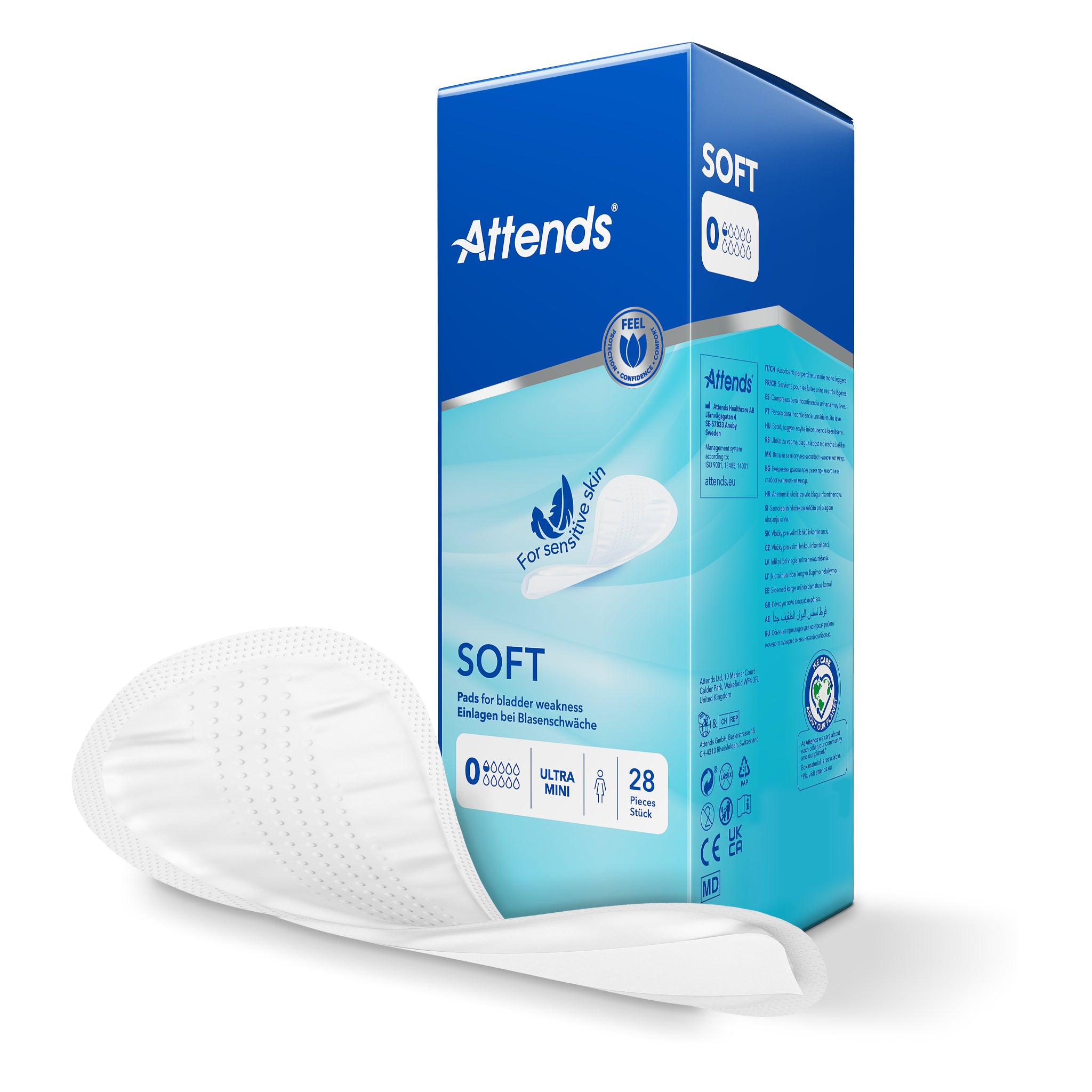 Attends Inlegger soft ultra mini 28 Stuks