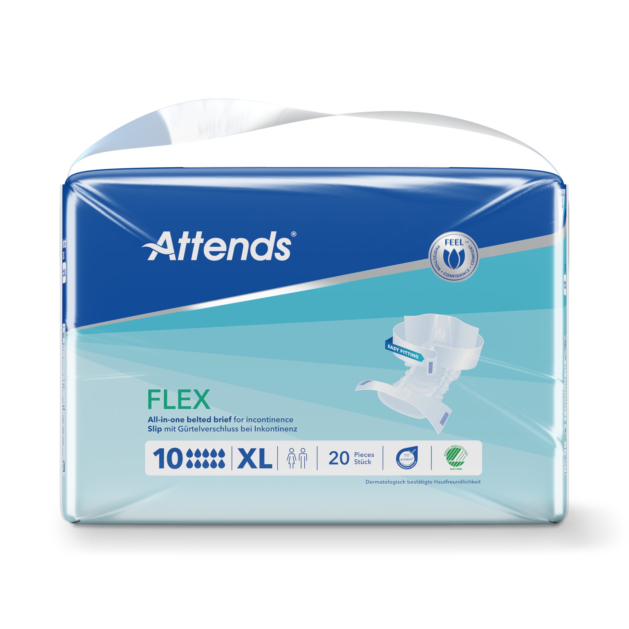 Attends Flex 10 maat XL 100-155cm 20 Stuks
