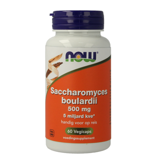 NOW Saccharomyces boulardii 500mg 60.00 Vegetarische capsules