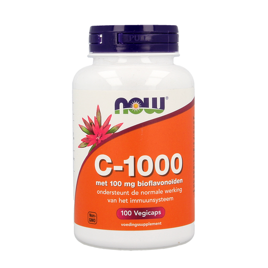 NOW Vitamine C 1000mg bioflavonoiden 100.00 Vegetarische capsules