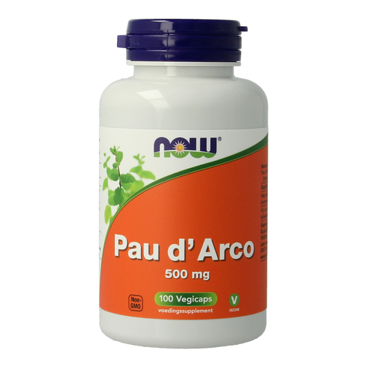 NOW Pau d'arco 500mg 100.00 Vegetarische capsules