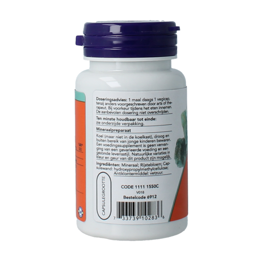 NOW Zink picolinaat 50mg 60.00 Vegetarische capsules