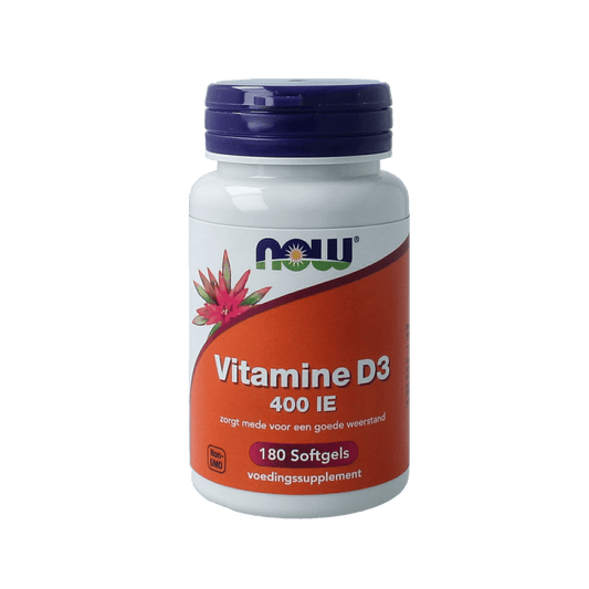 NOW Vitamine Enkel 180.00 Softgels NOW Vitamine D3 400IE 180.00 Softgels
