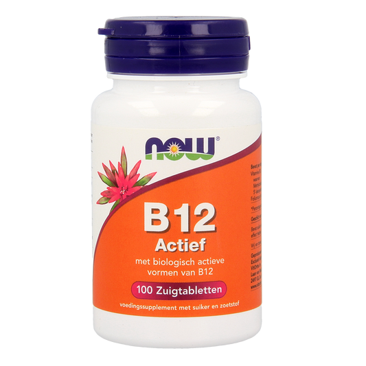 NOW Vitamine B12 actief 100.00 Zuigtabletten