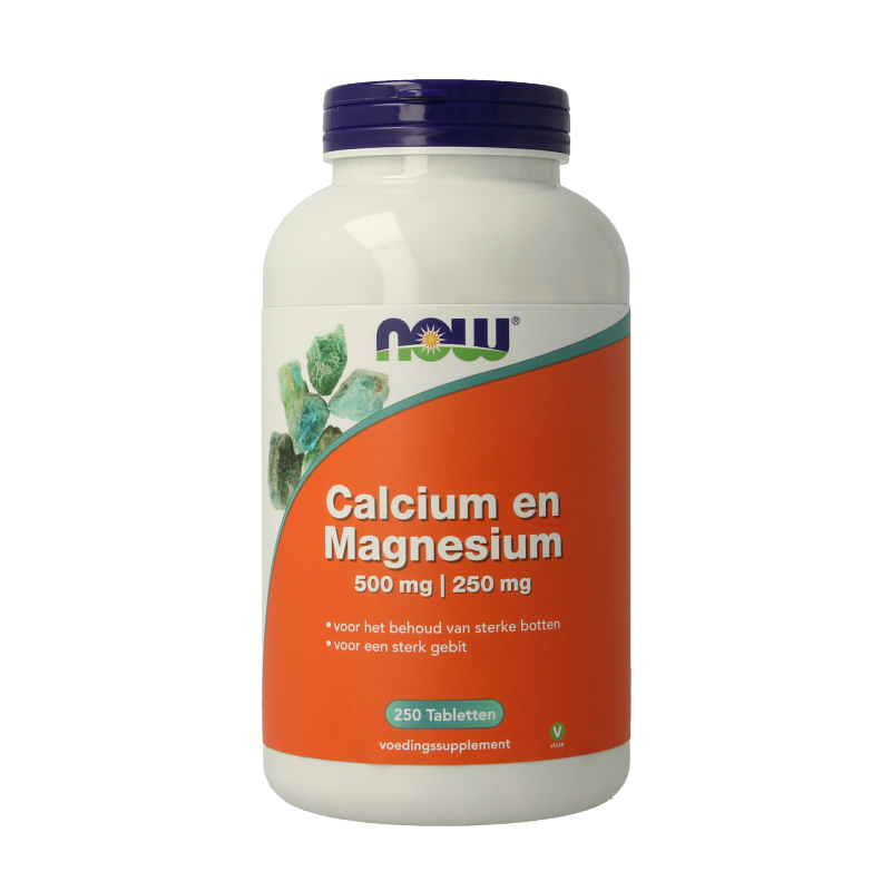 NOW Calcium 500mg magnesium 250mg 250 Tabletten