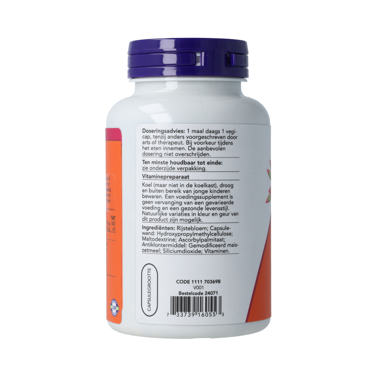 NOW Vitamine D3 en K2 - 1000 IE 45 mcg 180.00 Vegetarische capsules