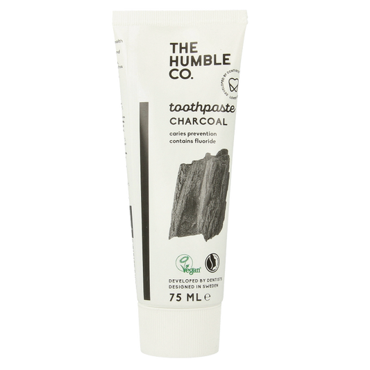 The Humble Co Tandpasta natural charcoal 75 Milliliter