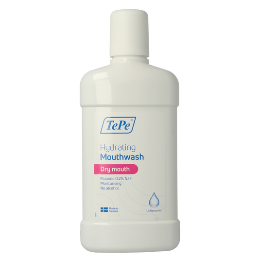 TePe Hydraterende mondspoeling droge mond unflavoured 500.00 Milliliter