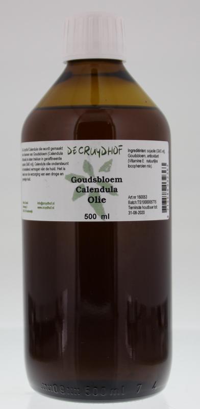 Cruydhof Calendula/goudsbloem olie 500.00 Milliliter