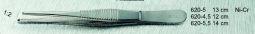 Malteser Haakpincet 13cm in nikkel cr staalwaren, tool for jewelry making or crafting, with a sleek metal finish.