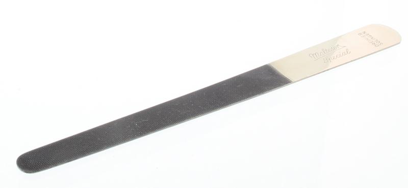 Malteser 13cm nickel nail file, round shape, manicure and pedicure instrument, durable and professional grooming tool