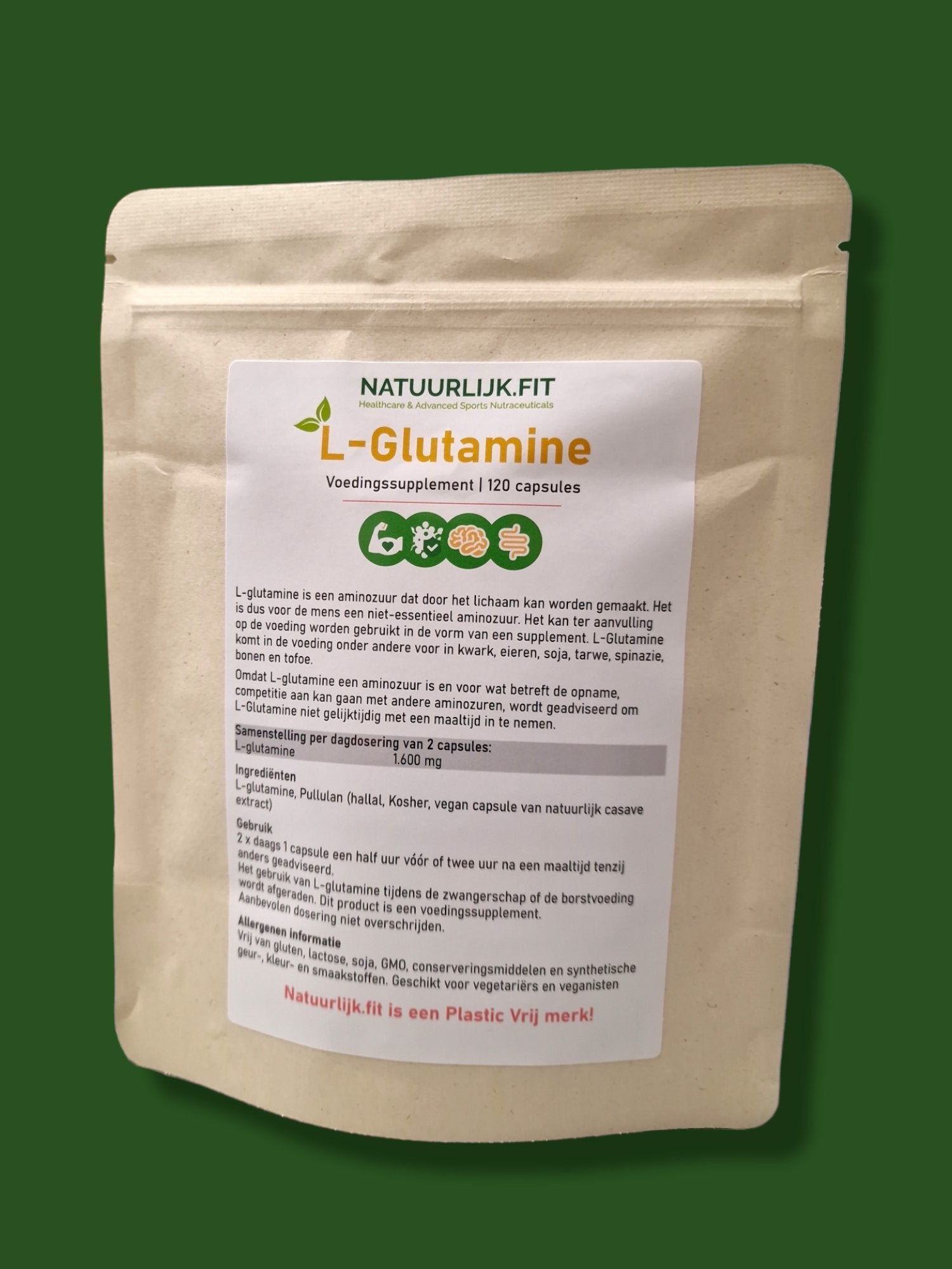 Natuurlijk.fit L-Glutamine 120.00 Capsules