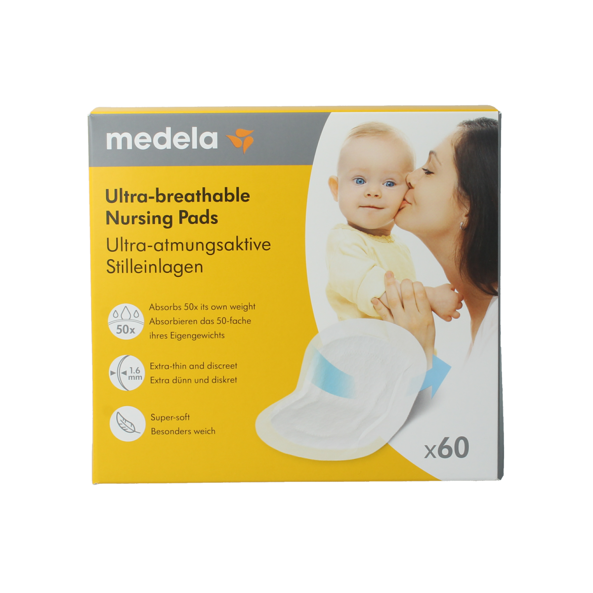 Medela Zoogcompressen ultra ademend 60.00 Stuks