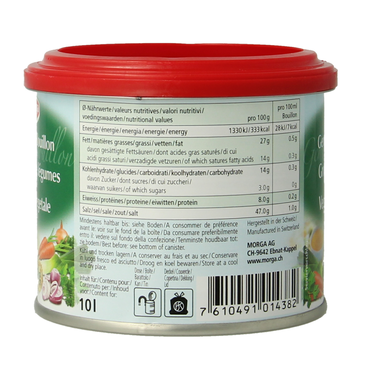 Morga Groentebouillon pasteus 200.00 Gram