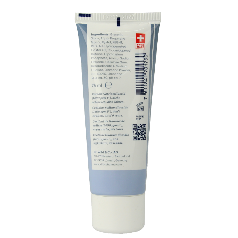 Emoform Tandpasta diamond whitening met fluoride 75 Milliliter
