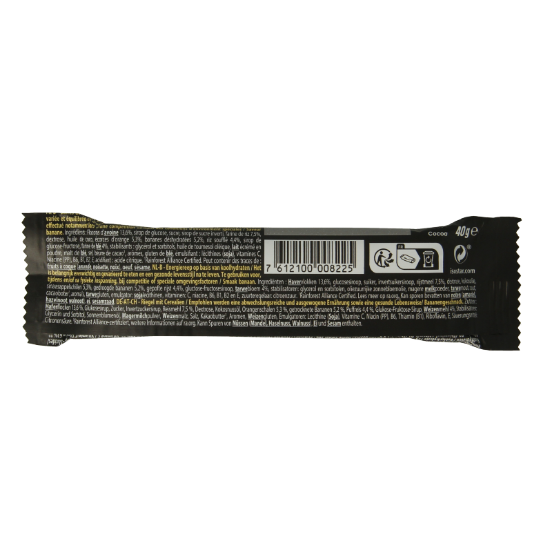 Isostar Energy sport bar cereals & banana single 40 Gram