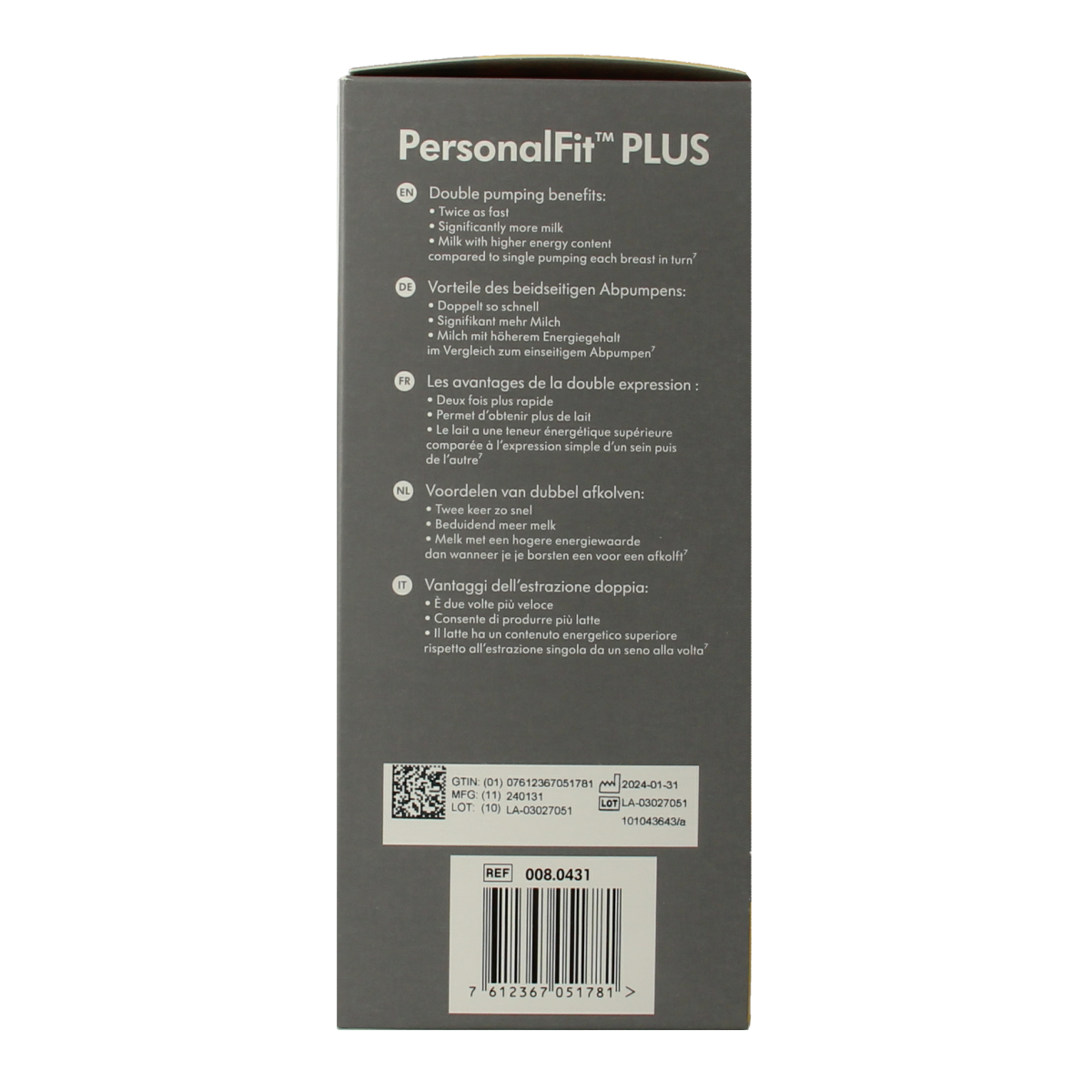 Medela Symphony afkolfset dubbel maat M 1.00 Set
