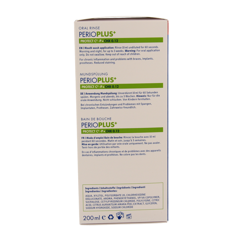 Curaprox Perio plus+ protect CHX 0.12 mondspoeling 200 Milliliter