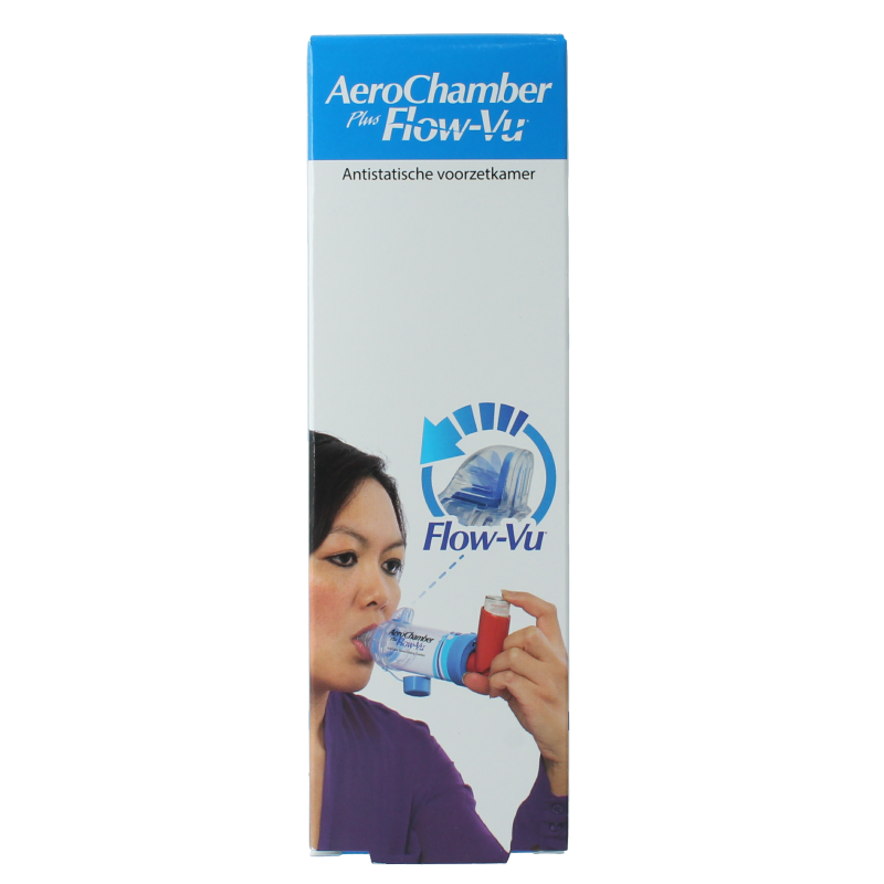 Diversen Aerochamber + flow VU mondstuk blauw 1 Stuks