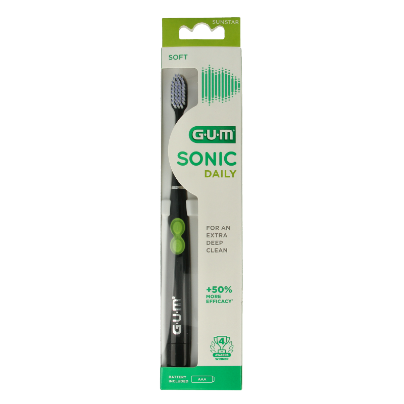 GUM Sonic tandenborstel daily batterij 1 Stuks