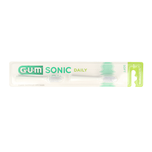GUM Sonic opzetborstel wit 2.00 Stuks