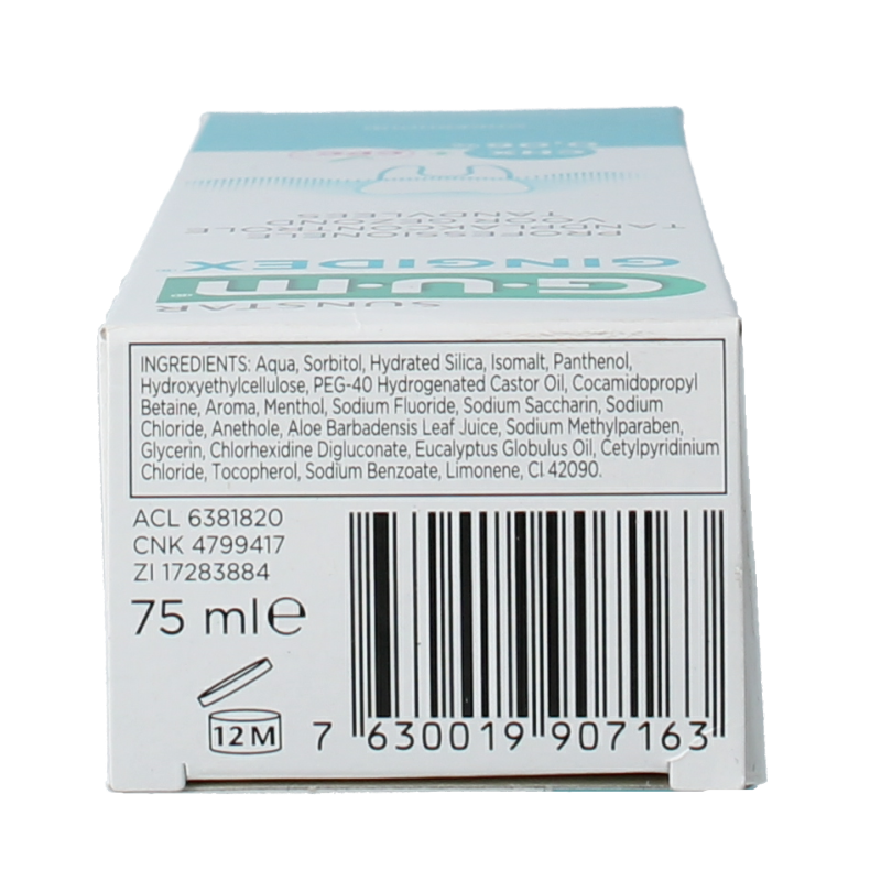 GUM Gingidex tandpasta tube 75 Milliliter