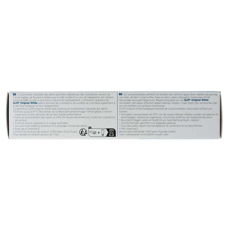 GUM Tandpasta white original 75 Milliliter