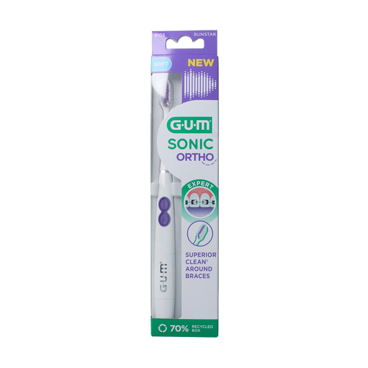 GUM Sonic ortho batterij tandenborstel 1.00 Stuks