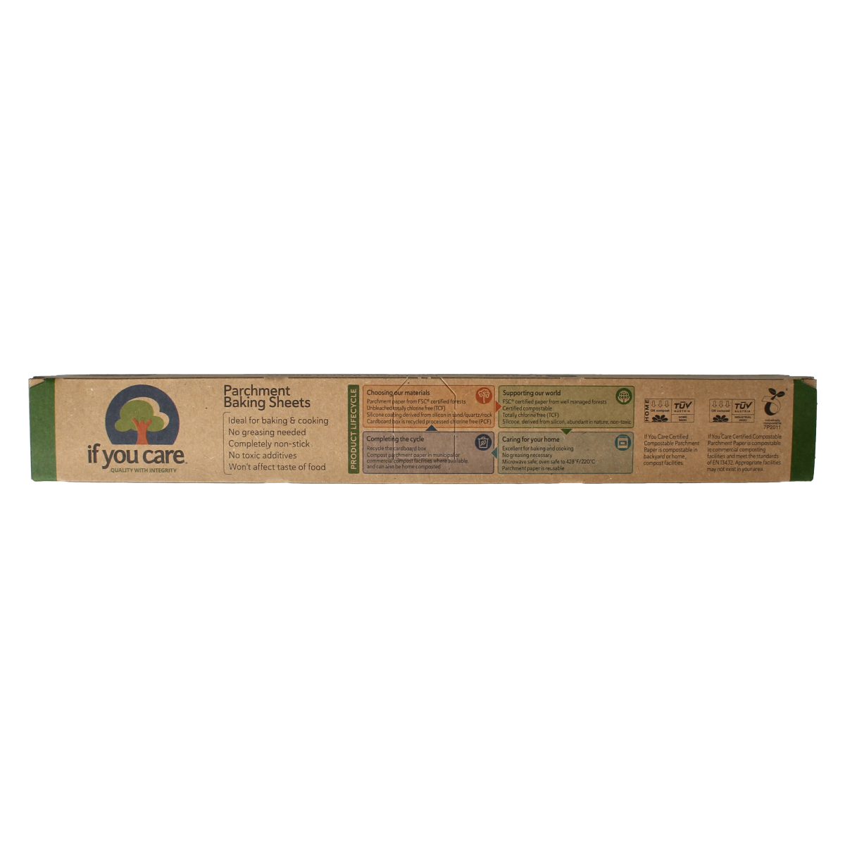 If You Care bakpapier FSC losse vellen 33x40 cm, verpakking met 24 stuks