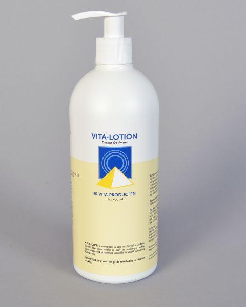 Vita Lotion 500ml body moisturizer bottle with label, designed for nourishing skin and daily body care.
