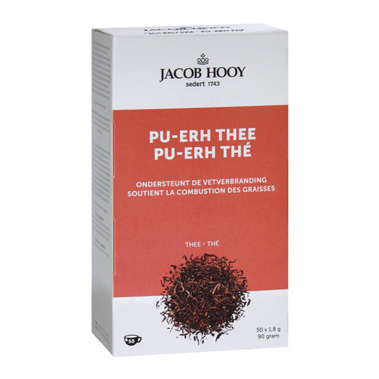 Jacob Hooy Pu erh theezakjes 50.00 Zakjes