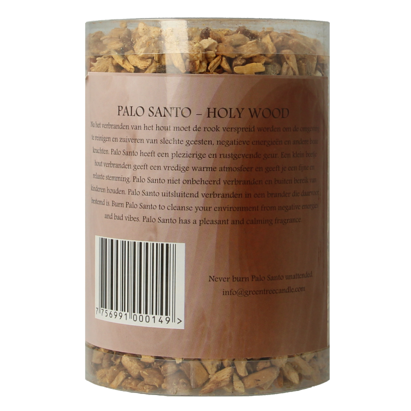 Green Tree Palo santa chips in koker 200 Gram