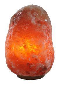 Esspo Himalayazoutlamp in 10.1-12kg size, showing the natural Himalayan salt lamp with warm glow and wooden base.