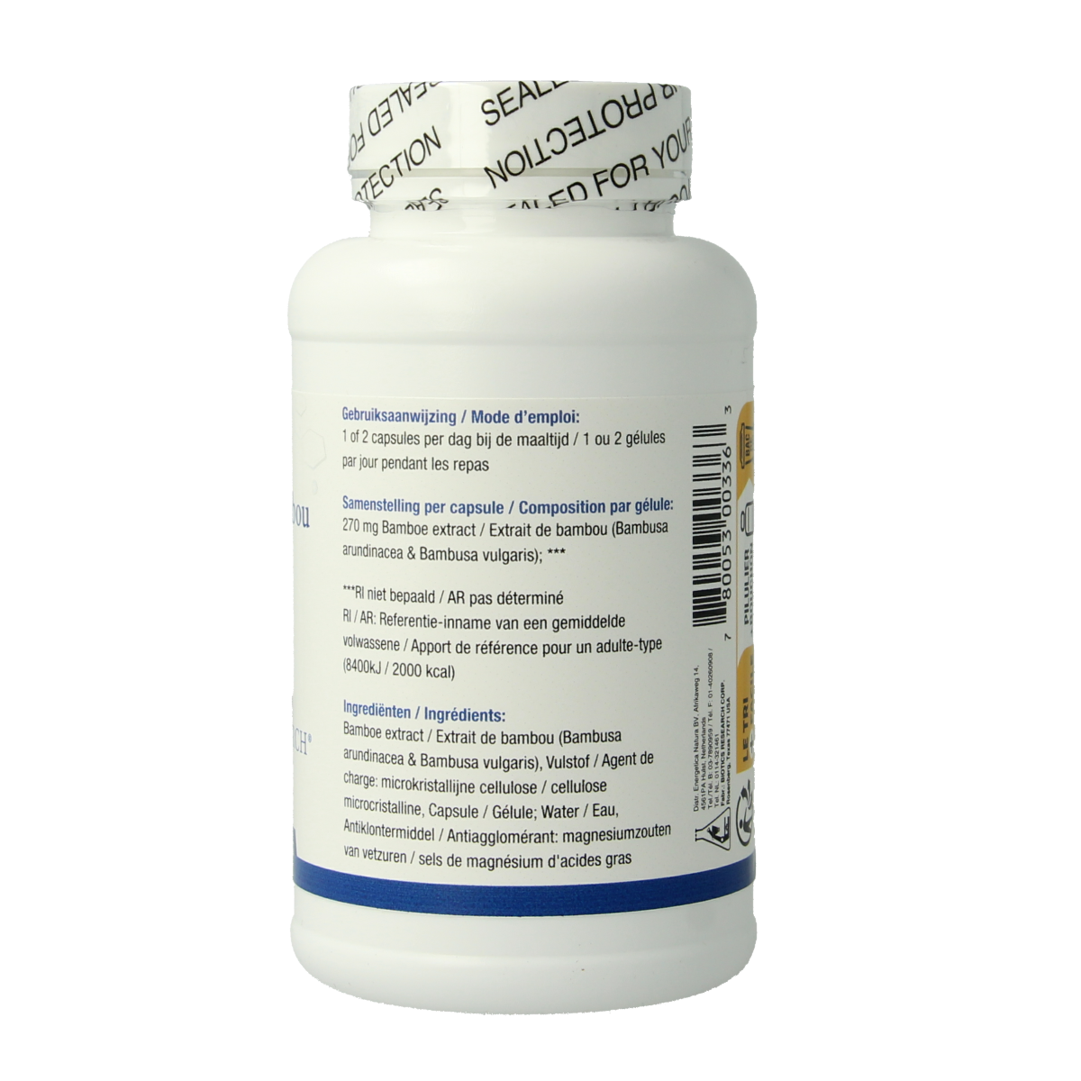 Biotics Bamboe 180.00 Capsules