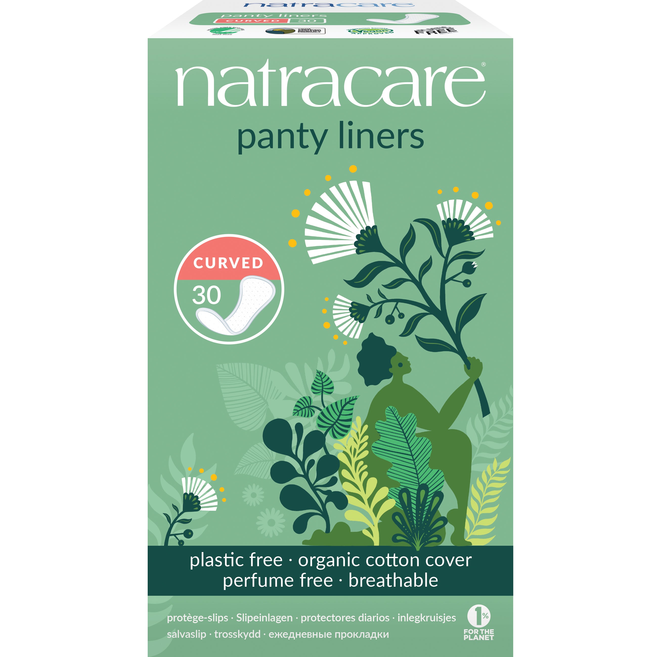 Natracare Inlegkruisjes gebogen 30 Stuks