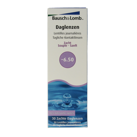 Bausch & Lomb Daglenzen -6.50 30.00 Stuks