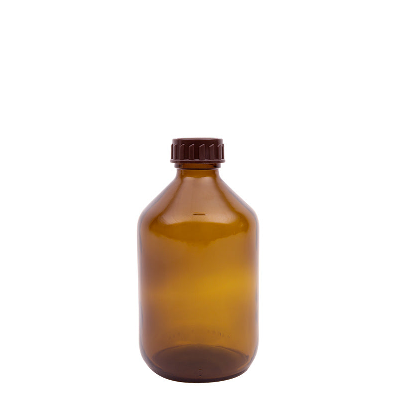 Blockland brown medicine bottles with dropper caps, 300ml capacity, packed in sets of 12, suitable for pharmaceutical packaging.