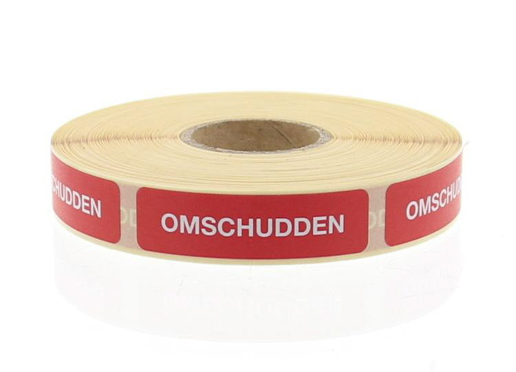 Blockland Strooketiket omschudden rood 44 x 11mm 750 Stuks