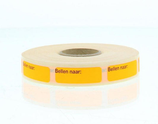 Blockland etiketten bellen naar 30x10mm, 1000 stuks, adhesive labels for packaging or organization.