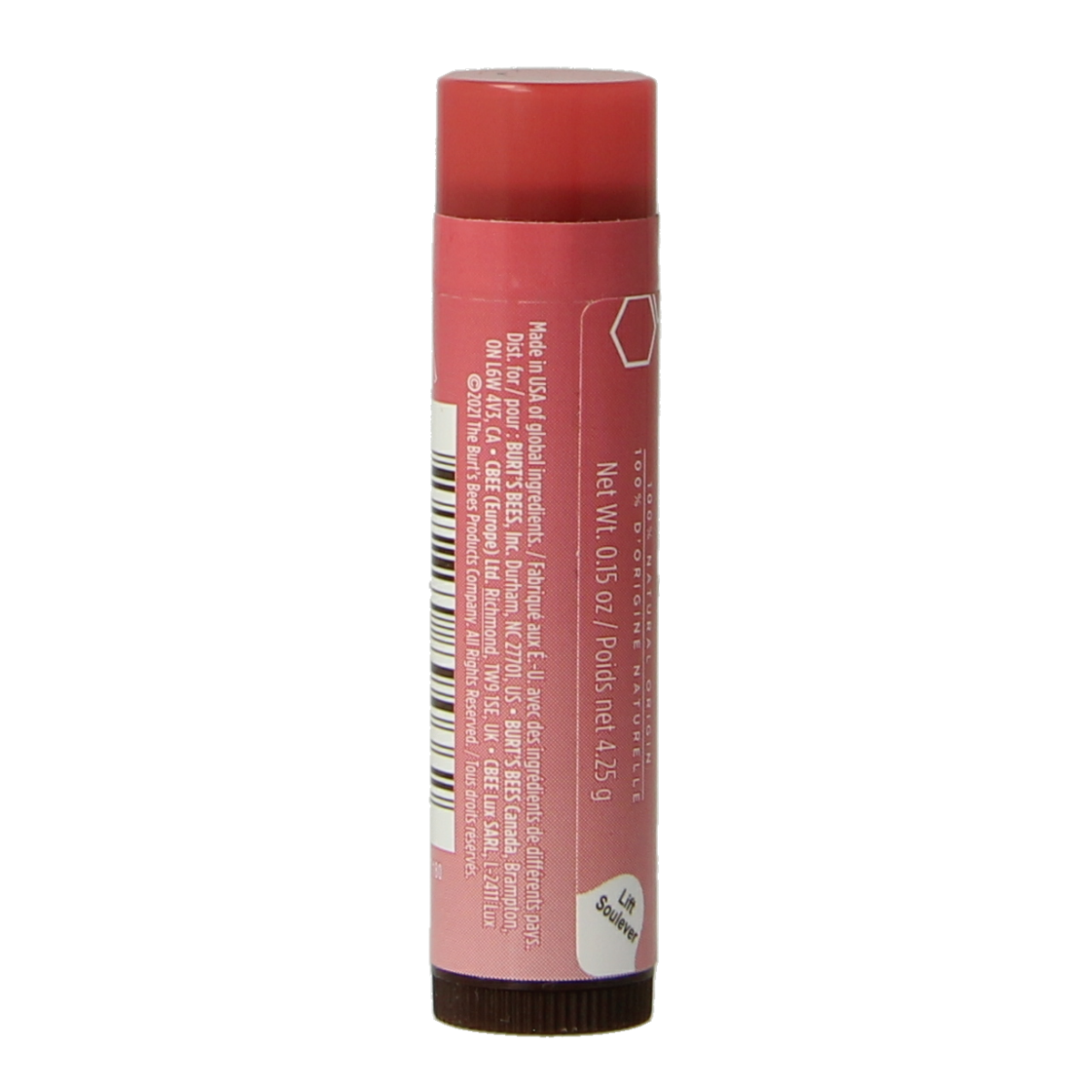 Burt's Bees Getinte lippenbalsem rose 4.25 Gram