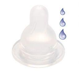 Difrax soft 1-2-3 natural baby bottle nipples, set of 2, designed for easy feeding and comfort.