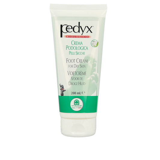 Pedyx voetcreme voor droge huid, 200 ml, verzorgende voetverzorging met hydraterende formule in een witte tube