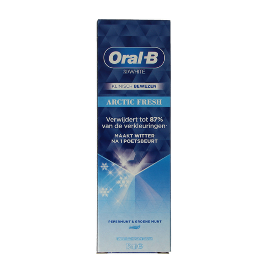 Oral B Tandpasta 3D white arctic fresh 75 Milliliter
