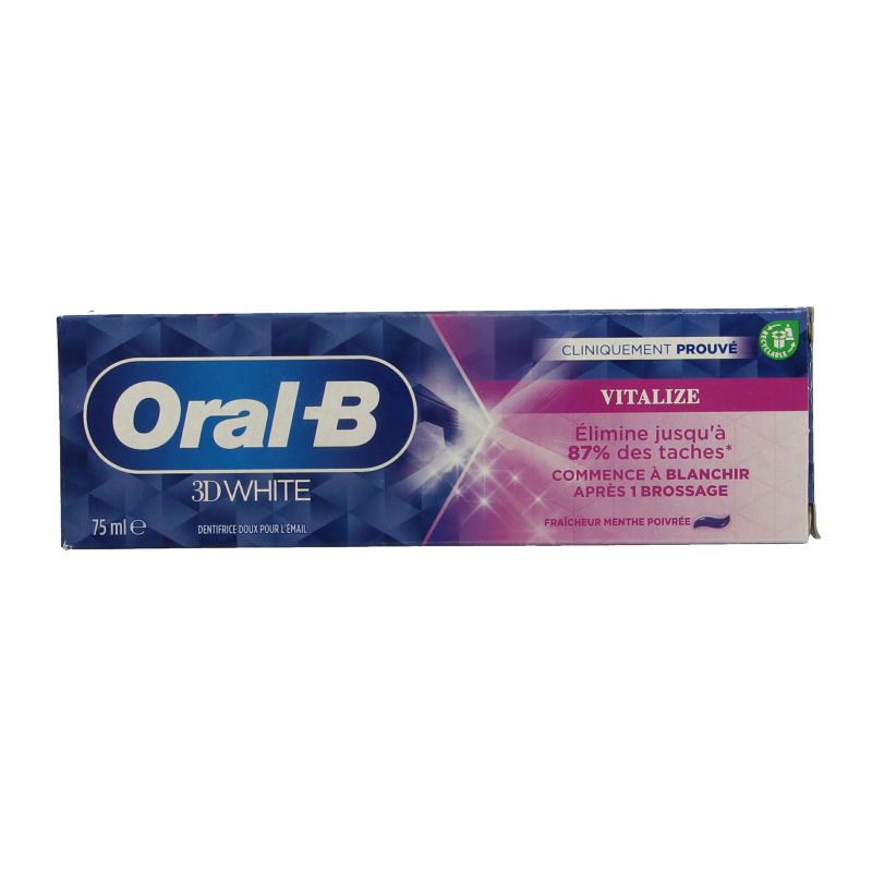 Oral B Tandpasta 3D white vitalize  75 Milliliter