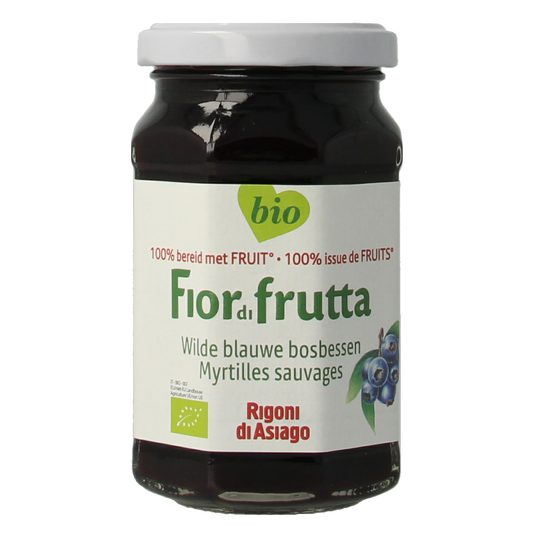 Fiordifrutta Blauwe bosbesjam bio 250.00 Gram