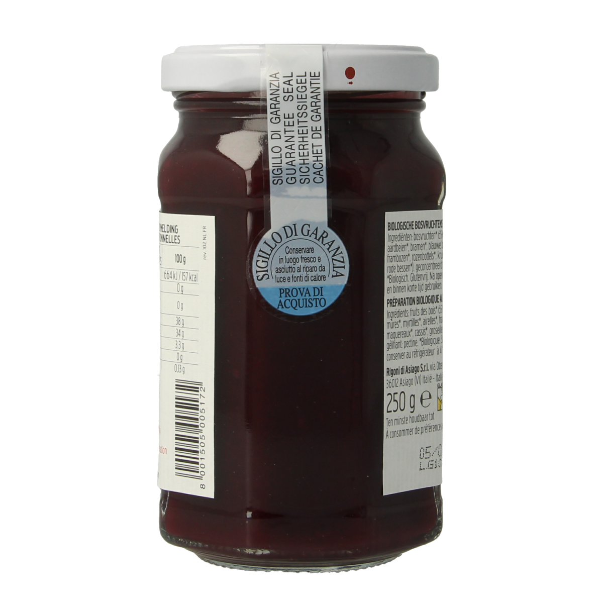 Fiordifrutta Bosvruchtenjam bio 250.00 Gram